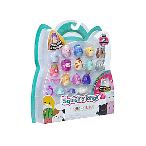 SQUISHMALLOWS SQUISH-A-LONGS figūriņas, 14 gab., 2,5 cm