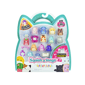 SQUISHMALLOWS SQUISH-A-LONGS figūriņas, 14 gab., 2,5 cm
