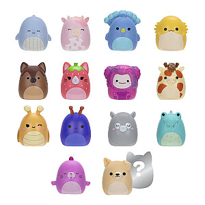 SQUISHMALLOWS SQUISH-A-LONGS figūriņas, 14 gab., 2,5 cm