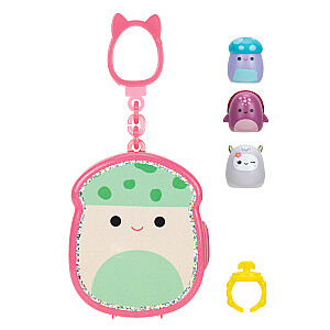 SQUISHMALLOWS CLIP-A-LONGS 3 figūriņas necaurspīdīgā iepakojumā, 2,5 cm