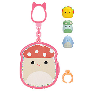 SQUISHMALLOWS CLIP-A-LONGS 3 figūriņas necaurspīdīgā iepakojumā, 2,5 cm