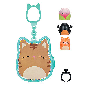 SQUISHMALLOWS CLIP-A-LONGS 3 figūriņas necaurspīdīgā iepakojumā, 2,5 cm
