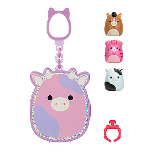 SQUISHMALLOWS CLIP-A-LONGS 3 figūriņas necaurspīdīgā iepakojumā, 2,5 cm