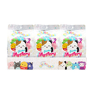 SQUISHMALLOWS Mystery Squad W21 noslēpumainā plīša rotaļlieta, 12 cm