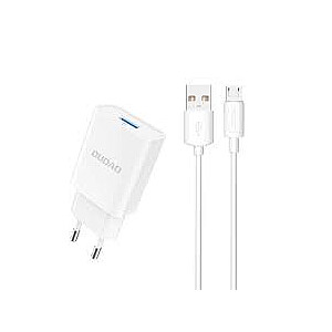 Dudao A4EU 1x USB-A + USB-A - USB-C kabelis