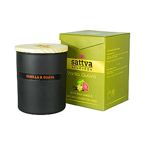 SATTVA Ayurveda aromātiskā svece Vanilija un Guava 200g