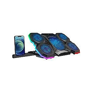 Охлаждающая подставка для ноутбука Rampage X-RANGER 9-17" RGB регулируемая