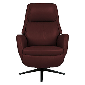 Recline armchair DAMIANO ar elektrisko mehānismu, tumši sarkans ādas