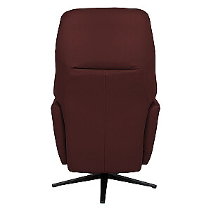 Recline armchair DAMIANO ar elektrisko mehānismu, tumši sarkans ādas