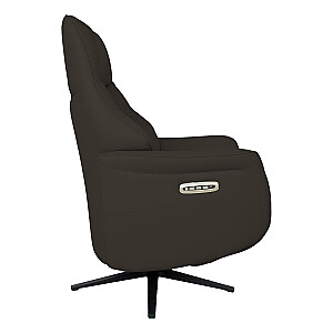 Recline armchair DAYANA with electric mechanism, brown leather
