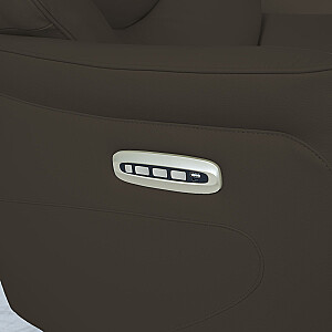 Recline armchair DAYANA with electric mechanism, brown leather
