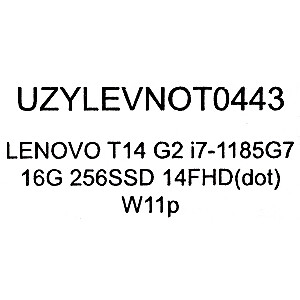 LENOVO ThinkPad T14 G2 i7-1185G7 16GB 256GB SSD 14" FHD(touch) Win11pro LIETOJUMS