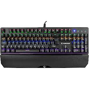 Rampage mehāniskā tastatūra KB-R86 UMBRA Sarkanā slēdzis Melna