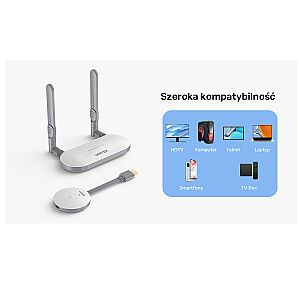 Unitek bezvadu attēlu pārraide 4K HDMI