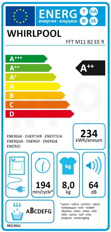 Whirlpool FFT M11 82 EE R