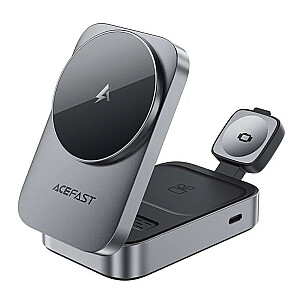 Acefast E22 Desktop 3-in-1 Wireless Chargingholder Metal Grey