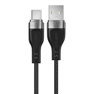 Acefast C11-04 USB-A - USB-C 3A Кабель 1.2м Магнитная Оплетка Черный