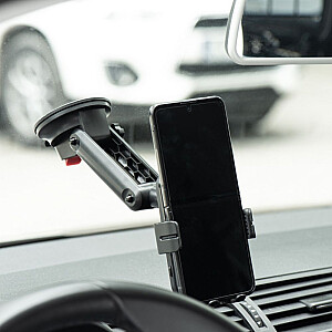 Forcell FORCELL F-GRIP HS4 car holder for windshield / dasboard with wireless charging 15W black