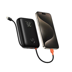 Veger VEGER powerbank 30000 mAh с встроенными кабелями Type C / Lightning PD QC3.0 35W K3 (W3018) черный