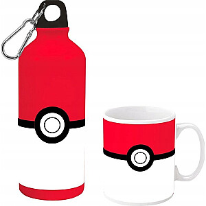 Pokemon Set кружка + бутылка PK00022 бело-красная