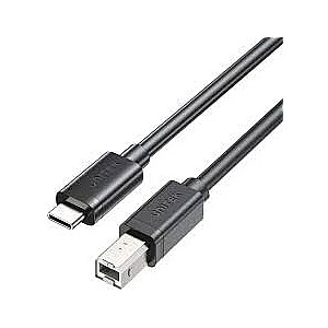 Unitek USB C to USB B 2.0 кабель принтера черный 3м