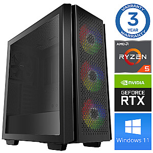 INTOP Ryzen 5 5600X 32GB 240SSD M.2 NVME RTX5060Ti 16GB WIN11Pro