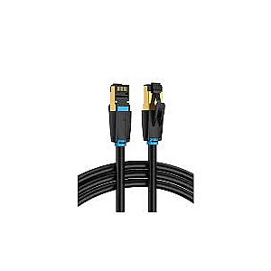 Vention S/FTP Cat.8RJ45 Ethernet 15 m melns
