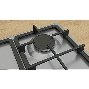 Bosch Serie 4 PGQ7B5K90 plīts Nerūsējošais tērauds Iebūvēts 75 cm Gāze 5 zona(s)