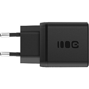 Зарядное устройство Greencell PowerSource Duo30 черное настенное 30W USB-C USB-A Power Delivery QC3.0 - 1x USB-C, 1x USB-A