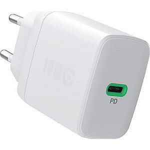 Greencell PowerSource Solo30 Baltā tīkla lādētājs 30W USB-C Power Delivery