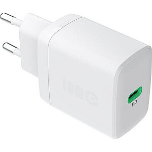Greencell PowerSource Solo30 Baltā tīkla lādētājs 30W USB-C Power Delivery