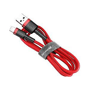 LogiLink USB-A - USB-C 1.0м с оплеткой красный