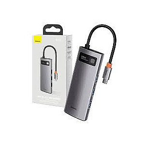 Baseus Metal Gleam Series Hub 5w1, USB-C на 3x USB 3.0 + HDMI + USB-C PD