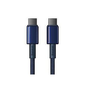 Baseus Tungsten Gold USB-C to USB-C, 100W, 2m (синий)
