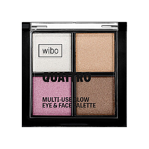 WIBO Quattro Multi-Use Glow Eyeshadow Palette palete cieni 6g