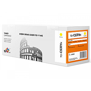 Toneris priekš OKI C531 TO-C531YN Yellow 100% jauns