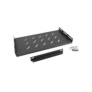 Plaukts skapjiem 19 collas 1U 27cm/120kg melns AK-1014-B