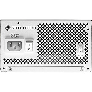 ASRock STEEL LEGEND 1000W Balts 80 Plus Gold Barošanas avots