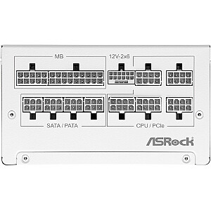 ASRock STEEL LEGEND 1000W Balts 80 Plus Gold Barošanas avots