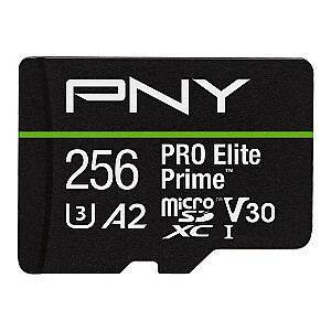 microSDXC Elite Prime 256GB atmiņas karte + SD adapteris