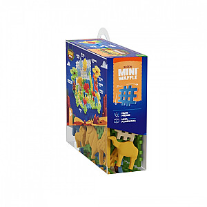 Mini Waffle Blocks - Safari dzīvnieki 100 gabali