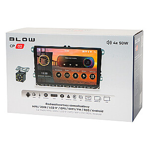 Auto radio CP02 2DIN 9 collu skārienekrāns Android/WiFi/GPS/CARPLAY