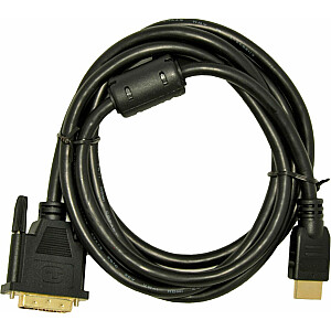 Кабель Akyga HDMI - DVI-D 1.8м черный (AK-AV-11)