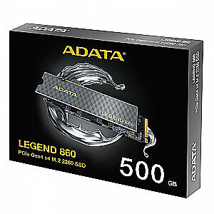 Adata SSD Диск LEGEND 860 500G PCIe 4x4 5000/3000 МБ/с M.2