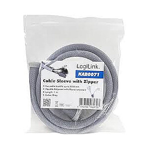 LogiLink elastīgs 1,0 m x 30 mm, pelēks