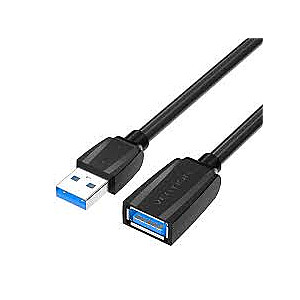 Vention USB 3.0 штекер USB — гнездо USB, 2 м (черный)