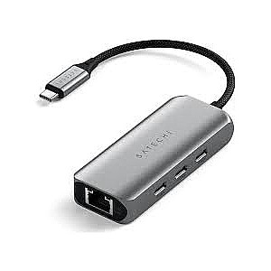 Satechi 4w1 USB-C 3.2 gen.2 | 3x USB-C 3.2 gen.2 | 1x Ethernet 2.5 Gb