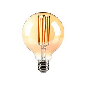 LED E27 G95, 10W, 1200lm, 3000K, dzintara