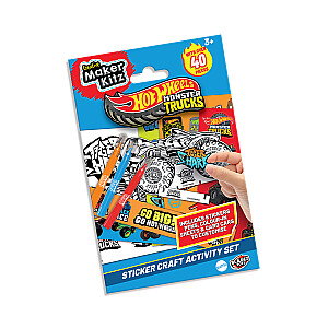 HOT WHEELS MOSTER TRUCKS uzlīmju aktivitāšu komplekts