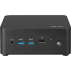MSI Cubi NUC 13MQ-070PL i7-1365U 16GB SSD1TB Intel Iris Xe Graphics AX211 WiFi 6E Windows 11 Pro Melns